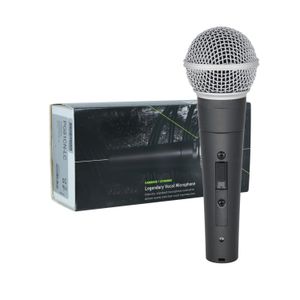 Mikrofoner High End 58LC Wired Microphone Professional Dynamic Vocal Cardioid lämplig för Karaoke Conference Room 230816