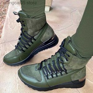 Boots Womens Autumn Winter Snow Boots Female Platform Boots Short Tube Lace Up Women Shoes Tide Botas Mujer Hot Sale Women Boots T230817