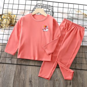 Children's warm underwear set 2023 autumn and winter German velvet underwear home clothing for boys and girls, baby autumn clothes and autumn pants