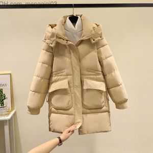 Women's Down Parkas Meilly Dolphin 2023 New Winter Long Snow Park Windproof Coat Cotton Pad Hooded Women's Thick Bloddable Jacket Z230817