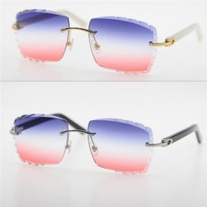 Hela säljer unisex rimless plankmetall män solglasögon 18k guld stora fyrkantiga solglasögon ramar för kvinnor c dekoration aztec 295b