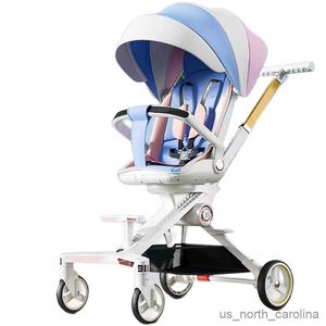 Strollers# 2023 Baby Artifact Trolley Light Foldable Two-way Stroller One-key Breathable Seat Cushion Double Brakes Outdoor R230817