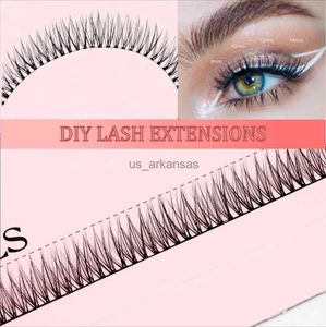 Falsche Wimpern Cl01 Kleberbasis Cluster Lashes Beauty Cilia Soft Ribbon Strip Wimpern Erweiterungen Benutzerdefinierte Verpackung DIY zu Hause HKD230817