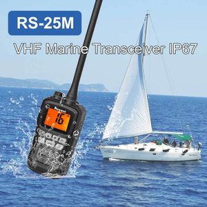 Walkie Talkie Rs 25m Transceptor Marítimo VHF IP X7 Vesas de barco à prova d'água à prova d'água conversa de barco bidirecional 230816