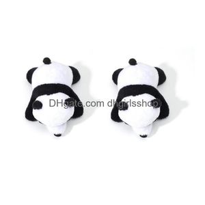 Stift broscher söta 10 cm bedårande panda plysch fyllda leksaker dockor gåva till födelsedag julfest årsdag liten hänge brosch Dr dhote