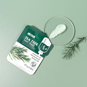 Maschera per il viso di fango dell'albero del tè Deep Cleaning Olio Controllo che idrata la maschera di fango per il detergente per il detergente per l'acne.