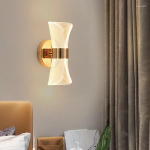 Wall Lamp Nordic Luxury Bedroom Bedside El Homestay Living Room LED Acrylic Background Creative Aisle