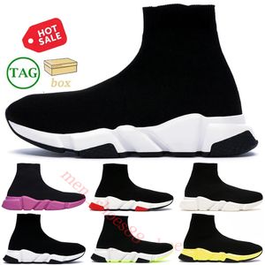 Scarpe calze a maglia Scarpe Scarpe Piattaforma di scarpe da corsa Uomini Donne Sock Speed Trainer Grey Green Lace Up Black Black Black Pink Navy Blue Sneakers Runners EUR 36-45