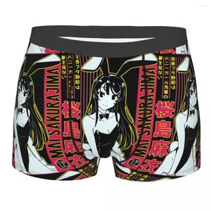 UNDUPTS Seksi Boksör Şort Panties Erkekler Mai Sakurajima Seishun Buta Yarou Kız Senpai Minai Homme için iç çamaşırı