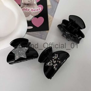 Black Stars Y2K Little Grab Clips Girl Girl Sweet Cool Style Grabclip Back of Head Grab Clip Clip Clip Clip Regalo per capelli Accessori x0817