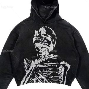 Мужские толстовки толстовок готическая капюшона Hoodie House High Street Harajuku Retro Hip Hop Woth -Chirt Мужчина повседневная одежда с капюшоном Y2K Tops 230817