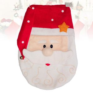 Toilet Seat Covers Christmas Cover Xmas Santa Claus Lid Mat For Home El Bathroom Bedroom Holiday Festive Decor