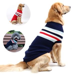 Striscia per cani Abbigliamento maglione per cani grandi vestiti da compagnia per animali domestici caldi per piccolo cane chihuahua golden retriever grollo abito da cucciolo di cani abiti 230816