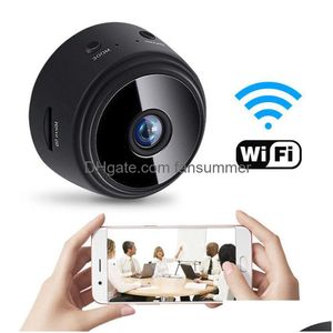 IP -kameror HD 1080p Mini Protecable WiFi A9 Security Camera Video Recorder Family Matte Night Vision DV Car DVR Cam Sq8 Sq11 Drop Delive DHB8N