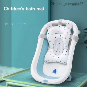 Bathing Tubs Seats Baby Bathtub Pillow Baby Anti slip Soft Bathtub Cushion Chair Folding Newborn Bathtub Seat Support Pad Comfortable Baby Products Z230817