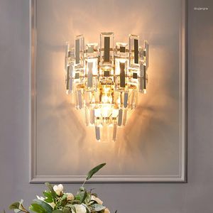 Lampada a muro Crystal Luce Luxury Soggio