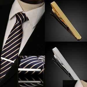 Altri accessori da sposo 55x5mm Mashion Men Tie Clip Metal Sier Gold Gold Simple Neckie Bar Clasp Abita Formale Drop Drople Delivery Party anche Dhhz1