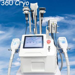 360 Kriyoterapi Yağ Dondurucu Kriyolipoliz Lipo Lazer Kavitasyon RF Makinesi Cryo Yağ Azaltma Çift Çene Çıkarma