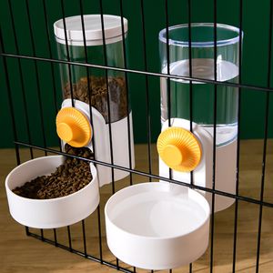 Маленькие животные Поставки автоматической кормушки для домашних животных клетки для подвесной чаши для бутылки с водой для пищевых контейнеров для щенков для щенков кроличьи птицы кормления 230816