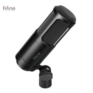 Microphones FIFINE XLR Dynamic Microphone Vocal Podcast Mic with Cardioid Pattern Metal for Streaming Dubbing Video Recording K669D 230816