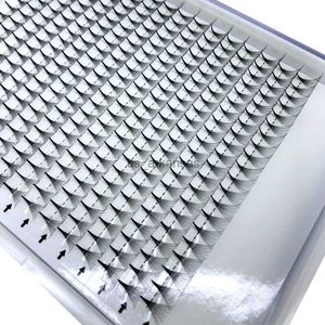 False Eyelashes HBZGTLAD Pointy Lashes Premade Volume Fans Mega Tray Thin Stem Russian Eyelash Extensions HKD230817