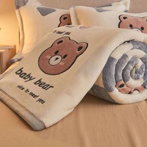 Blankets Soft Skin-friendly Breathable Office Air Conditioning Nap Blanket Summer Towel Thin Blankets for Beds Cotton Knitted Blanket 230817