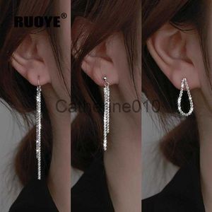 Charm 925 Silver Needle New Long Tassel Earrblwomen Earrings Classic Korea Jewelry Fashion Hot Sale J230817