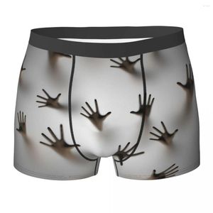 Cuecas boxer engraçado lotes almas shorts calcinha calcinha masculina Mão de sombra silhueta Scary Breathable para masculino