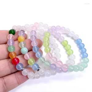 Strand Reiki Cura Bread Bracelet Natural Stone Mala Pingente Buda Balance Pulseiras para homens Jóias de ioga para homens