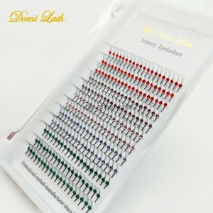 False Eyelashes Mix Color Diamond Glitter Eyelash Extensions Shiny Classics Colorful False Mink Eyelashes Makeup Tools Party Individual Lashes HKD230817