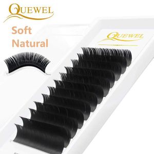 False Eyelashes Quewel Lashes Individual False Eyelash Extension 0.03-0.20mm Lashes Faux Mink Classice Eyelashes C/D/DD Curl Soft Natural Lashes HKD230817