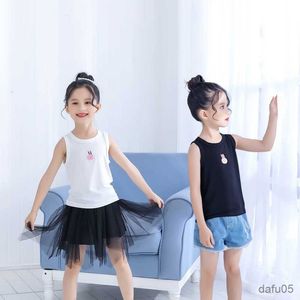 Tank Top Children Viet Cartoon Kids Camisole 2022 Summer Tops Toddler Baby Singlet Girls Shirts Cotton Boys Casual Cash Cash Casht R230817