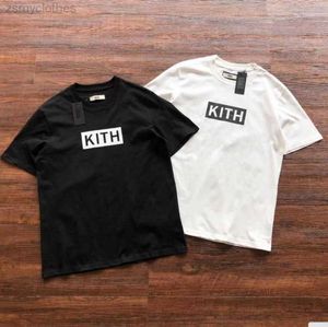 Erkek Tişörtler Kaliteli Kith Kutusu Moda Tişörtlü Erkekler Kith Kadın Günlük T-Shirt Vintage Tees Erkek Giyim