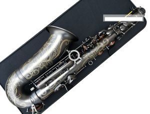 Best Quality France 802 black Matte musical instrument saxophone E flat alto saxophone black sax Mouthpieces Case