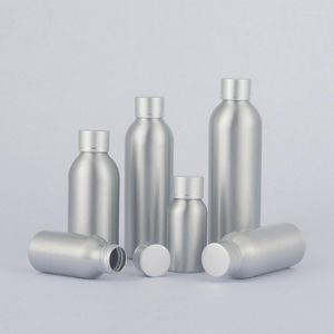 保管ボトル40ml 50ml 100ml 120ml 150ml 200ml 250ml空のアルミニウムボトル付きシルバーキャップトラベルシャンプーシャンプシャープジェルリキッドソープ