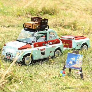 Block 1000+PCS Technical Mint Beetle Station Wagon Building Blocks Classic Car 10252 Model Vehicle Assemble Brick Toy Gift till Kid Boy R230817