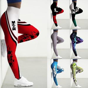 Leggings femininos Sport Leggings Mulheres Cantura alta 3D Cool Yoga Workout Legins Ladies Gym Clothing Leggins Mulher correndo Treperas Sexy 230816