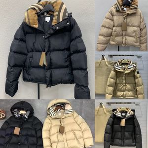 Piumino da donna di lusso Piumino con cappuccio da lettera alla moda Parka invernale spesso Capispalla Top Abbigliamento in cotone caldo unisex SML