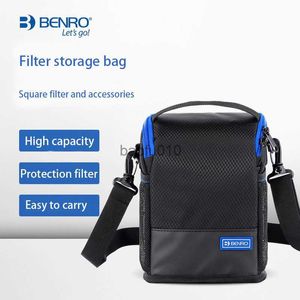 Acessórios para bolsas de câmera Benro FB100M2 Filtros de armazenamento de bolsa de filtro 4 Filtros quadrados 3 filtros redondos HKD230817