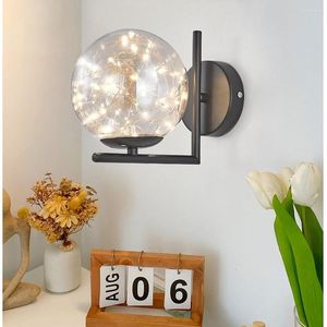 Wandlampe Kinderzimmer Nordisch moderne minimalistische Schrank Luminary Home Decor Leichte LED -Schlafzimmer Bett