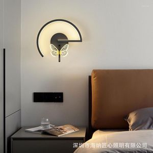 Lampa ścienna długie kinkiety szklane rożnik Sconce Smart Bed Lighting Applique Mural Projekt mural