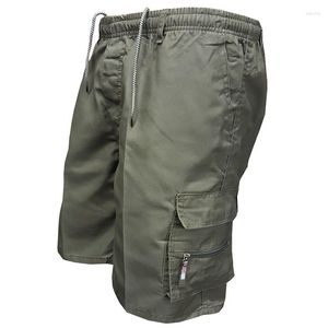 Herren Shorts 2000 Summer Cotton Cargo Lose Arbeit lässig im Freien kurze Hosen Tasche