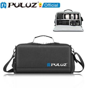 Kamera Çanta Aksesuarları Puluz Taşınabilir Kamera Crossbody Omuz Çantası Dijital Depolama lens Çantası HKD230817