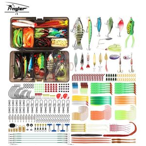 Baits Lures Set of 340 Pieces Fishing Lure Kit Soft and Hard Bait Set Gear Layer Minnow Metal Jig Spoon Bass Pike Crank Tackle Accessories 230816