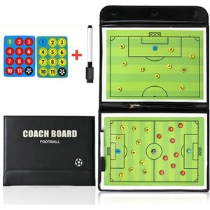 Trainingsausrüstung 54cm faltbare magnetische Taktikbrettfußballtrainer -Trainer Taktischer Brettfußballspiel Fußball -Trainingstaktik Clipboard 230817