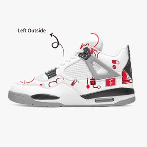 DIY Custom Basketball Shoes Mens and Womens All White Countsury Cool Trainers Outdoor Sports 36-46