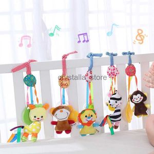 ASWJ New Baby sonnottestrelle passeggino giocattolo per neonati Animal Rattle Speelgoed Crib Letto a sospensione Teether Umping Toy Gifts Nicettina HKD230817