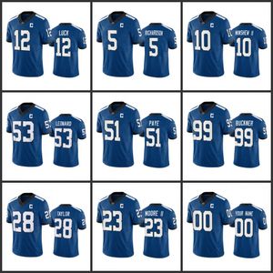 Indianapolis'''colts''Men 5 Anthony Richardson 56 Quenton Nelson 28 Jonathan Taylor Kadın Gençlik Kraliyet Özel Indiana Gecesi Sınırlı Jersey