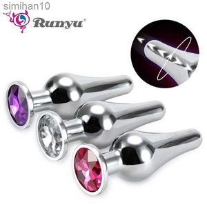 Toys anali Runyu Metal usura fuori da uomini e donne in acciaio inossidabile di dilatazione annuale di dilatazione per adulti Masturbatore alternativa ANALE HKD230816