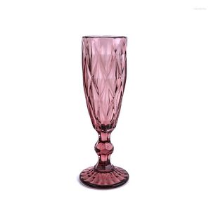 Wine Glasses Vintage Modern Design Cup Champagne Cups Glass Goblet Pink Flute